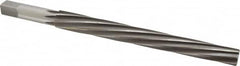 Made in USA - #11 Pin, 0.878" Diam, 0.706" Small End, 3/4" Diam Straight Shank, 8-1/4" Flute, Taper Pin Reamer - Industrial Tool & Supply