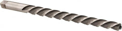 Made in USA - #7 Pin, 27/64" Diam, 0.3297" Small End, 13/32" Diam Straight Shank, 4-7/16" Flute, Taper Pin Reamer - Industrial Tool & Supply