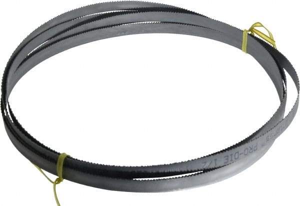 Starrett - 10 to 14 TPI, 12' 6" Long x 1/2" Wide x 0.025" Thick, Welded Band Saw Blade - Bi-Metal, Toothed Edge, Raker Tooth Set, Contour Cutting - Industrial Tool & Supply