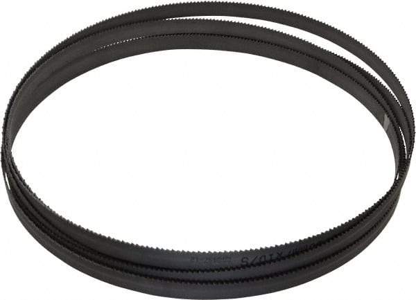 Starrett - 10 TPI, 12' 6" Long x 1/2" Wide x 0.035" Thick, Welded Band Saw Blade - Bi-Metal, Toothed Edge, Raker Tooth Set, Contour Cutting - Industrial Tool & Supply