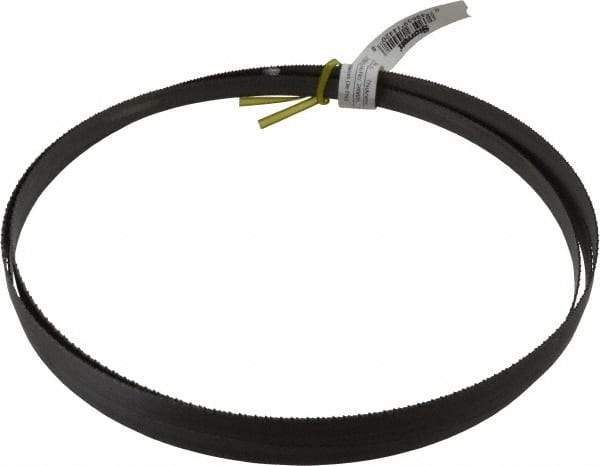Starrett - 14 TPI, 7' 8" Long x 1/2" Wide x 0.035" Thick, Welded Band Saw Blade - Bi-Metal, Toothed Edge, Raker Tooth Set, Contour Cutting - Industrial Tool & Supply