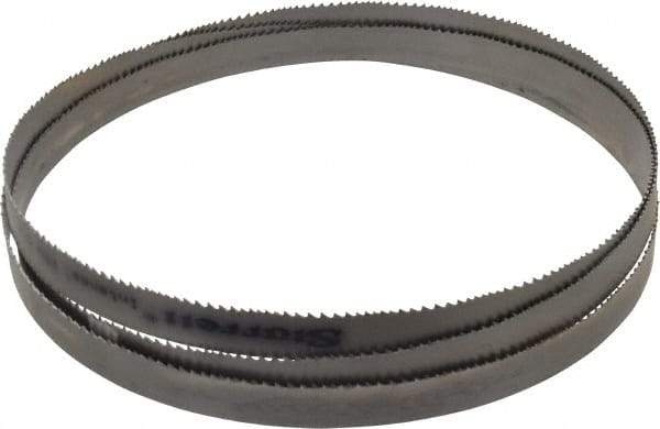 Starrett - 6 to 10 TPI, 7' 8-1/2" Long x 3/4" Wide x 0.035" Thick, Welded Band Saw Blade - Bi-Metal, Toothed Edge, Raker Tooth Set, Contour Cutting - Industrial Tool & Supply