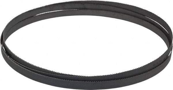 Starrett - 10 to 14 TPI, 7' 9-1/2" Long x 1/2" Wide x 0.035" Thick, Welded Band Saw Blade - Bi-Metal, Toothed Edge, Raker Tooth Set, Contour Cutting - Industrial Tool & Supply