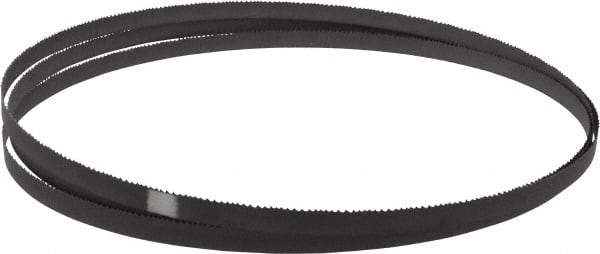 Starrett - 8 to 12 TPI, 9' 9" Long x 1/2" Wide x 0.025" Thick, Welded Band Saw Blade - Bi-Metal, Toothed Edge, Raker Tooth Set, Contour Cutting - Industrial Tool & Supply