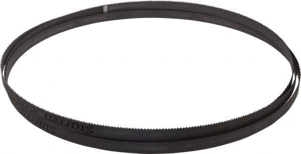 Starrett - 10 TPI, 9' 9" Long x 1/2" Wide x 0.035" Thick, Welded Band Saw Blade - Bi-Metal, Toothed Edge, Raker Tooth Set, Contour Cutting - Industrial Tool & Supply