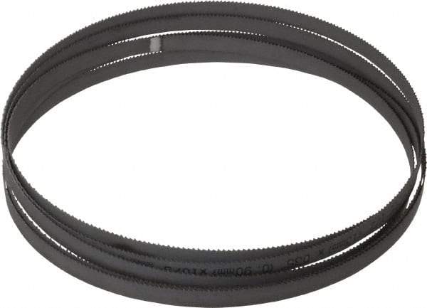 Starrett - 10 TPI, 12' 7" Long x 1/2" Wide x 0.035" Thick, Welded Band Saw Blade - Bi-Metal, Toothed Edge, Raker Tooth Set, Contour Cutting - Industrial Tool & Supply