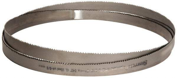 Starrett - 4 to 6 TPI, 15' 4" Long x 1-1/4" Wide x 0.042" Thick, Welded Band Saw Blade - Bi-Metal, Toothed Edge, Raker Tooth Set, Contour Cutting - Industrial Tool & Supply