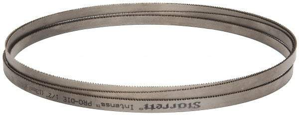 Starrett - 10 to 14 TPI, 16' Long x 1/2" Wide x 0.035" Thick, Welded Band Saw Blade - Bi-Metal, Toothed Edge, Raker Tooth Set, Contour Cutting - Industrial Tool & Supply