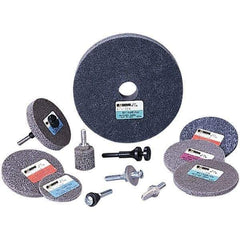 Standard Abrasives - 6" Diam, 1/4" Face Width, 1/2" Center Hole, Fine Grade, Silicon Carbide Deburring Wheel - Unitized, Soft Grade - Industrial Tool & Supply