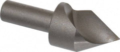 Keo - 1" Head Diam, 1/2" Shank Diam, 1 Flute 60° High Speed Steel Countersink - Bright Finish, 2-3/4" OAL, Single End, Straight Shank, Right Hand Cut - Industrial Tool & Supply