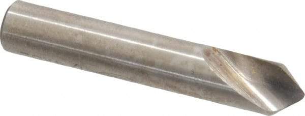 Keo - 1/4" Head Diam, 1/4" Shank Diam, 1 Flute 82° High Speed Steel Countersink - Bright Finish, 1-1/2" OAL, Single End, Straight Shank, Right Hand Cut - Industrial Tool & Supply