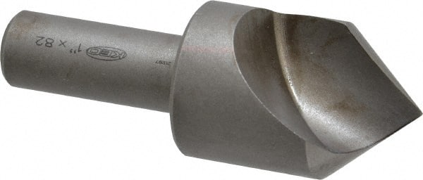 Keo - 1" Head Diam, 1/2" Shank Diam, 1 Flute 82° High Speed Steel Countersink - Industrial Tool & Supply