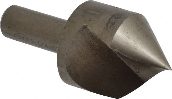 Keo - 1-1/4" Head Diam, 1/2" Shank Diam, 1 Flute 82° High Speed Steel Countersink - Industrial Tool & Supply