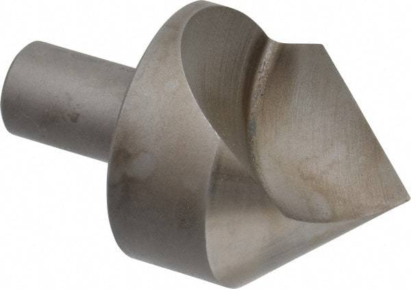 Keo - 2" Head Diam, 3/4" Shank Diam, 1 Flute 82° High Speed Steel Countersink - Bright Finish, 3-1/4" OAL, Single End, Straight Shank, Right Hand Cut - Industrial Tool & Supply