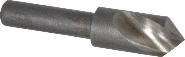 Keo - 3/8" Head Diam, 1/4" Shank Diam, 1 Flute 90° High Speed Steel Countersink - Bright Finish, 1-3/4" OAL, Single End, Straight Shank, Right Hand Cut - Industrial Tool & Supply