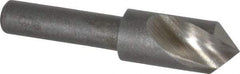 Keo - 3/8" Head Diam, 1/4" Shank Diam, 1 Flute 90° High Speed Steel Countersink - Bright Finish, 1-3/4" OAL, Single End, Straight Shank, Right Hand Cut - Industrial Tool & Supply