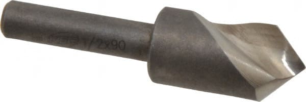 Keo - 1/2" Head Diam, 1/4" Shank Diam, 1 Flute 90° High Speed Steel Countersink - Industrial Tool & Supply