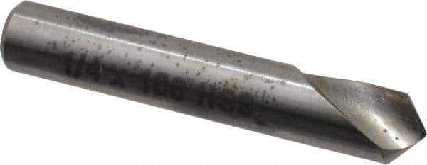 Keo - 1/4" Head Diam, 1/4" Shank Diam, 1 Flute 100° High Speed Steel Countersink - Bright Finish, 1-1/2" OAL, Single End, Straight Shank, Right Hand Cut - Industrial Tool & Supply