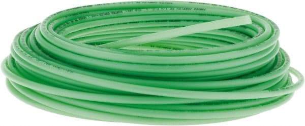 Parker - 11/64" ID x 1/4" OD, 0.04" Wall Thickness, 100' Long, Polyethylene Tube - Green, 120 Max psi, -80 to 150°F - Industrial Tool & Supply