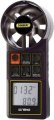 General - 0 to 3,000 Ft./Min Air Airflow Meter - 94°F Max - Industrial Tool & Supply