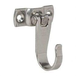 Sugatsune - 1-57/64" Wide x 2-15/32" High x 0.009" Thick, Flex Hook - 1-3/8" Projection, Mirror Finish - Industrial Tool & Supply
