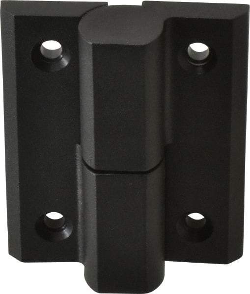 Sugatsune - 2-59/64" Long x 2-23/64" Wide x 0.275" Thick, Fiberglass Reinforced Polyamide Lift-Off Hinge - Black Finish, 2 Knuckles, 4 Holes, 0.787" Pin Diam - Industrial Tool & Supply