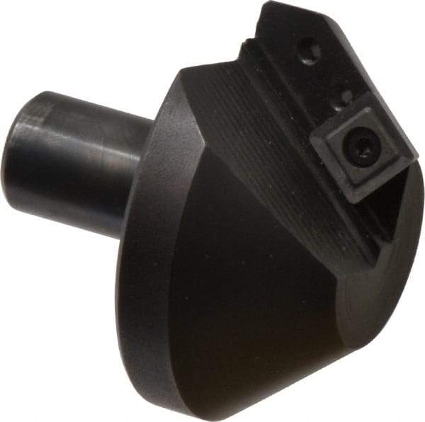 APT - 82° Included Angle, 2-1/2" Max Cut Diam, 2-1/2mm Body Diam, 3/4" Shank Diam, 2-3/8" OAL, Indexable Countersink - 1 Square Insert, SPGH 433 Insert Style, Positive Rake, Series CC - Industrial Tool & Supply