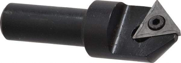 APT - 90° Included Angle, 3/4" Max Cut Diam, 3/4mm Body Diam, 1/2" Shank Diam, 2-3/8" OAL, Indexable Countersink - 1 Triangle Insert, TPGH 321 Insert Style, Positive Rake, Series CC - Industrial Tool & Supply