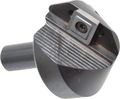 APT - 90° Included Angle, 1-3/4" Max Cut Diam, 1-3/4mm Body Diam, 1/2" Shank Diam, 2-3/8" OAL, Indexable Countersink - 1 Square Insert, SPGH 433 Insert Style, Positive Rake, Series CC - Industrial Tool & Supply
