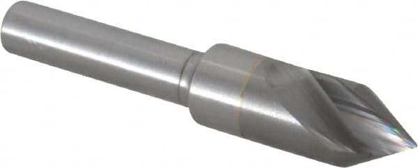 M.A. Ford - 3/8" Head Diam, 1/4" Shank Diam, 1 Flute 60° Solid Carbide Countersink - Industrial Tool & Supply