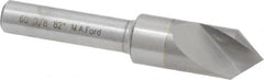 M.A. Ford - 3/8" Head Diam, 1/4" Shank Diam, 1 Flute 82° Solid Carbide Countersink - Industrial Tool & Supply