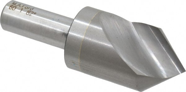 M.A. Ford - 1" Head Diam, 1/2" Shank Diam, 1 Flute 82° Solid Carbide Countersink - Industrial Tool & Supply