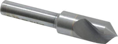 M.A. Ford - 3/8" Head Diam, 1/4" Shank Diam, 1 Flute 90° Solid Carbide Countersink - Bright Finish, 2" OAL, 0.06" Nose Diam, Single End, Straight Shank, Right Hand Cut - Industrial Tool & Supply