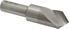 M.A. Ford - 3/4" Head Diam, 1/2" Shank Diam, 1 Flute 90° Solid Carbide Countersink - Bright Finish, 3" OAL, 0.12" Nose Diam, Single End, Straight Shank, Right Hand Cut - Industrial Tool & Supply