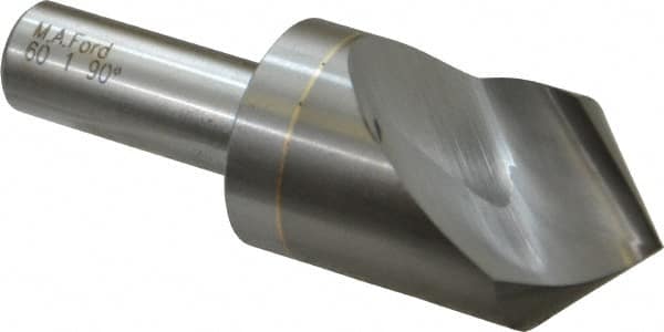 M.A. Ford - 1" Head Diam, 1/2" Shank Diam, 1 Flute 90° Solid Carbide Countersink - Industrial Tool & Supply