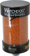 Trico - 1 Thread, 5" Diam, 9-1/4" High, 35 CFM Air Flow, ABS Plastic and Impact Modified Acrylic Dessicant Breather - -28.89 to 93.33°C, Friction Fitting (M) - Industrial Tool & Supply