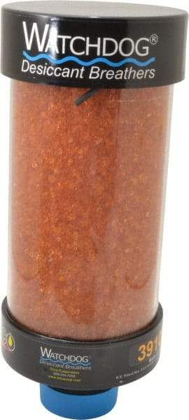 Trico - 2 Thread, 5" Diam, 11-1/4" High, 100 CFM Air Flow, ABS Plastic and Impact Modified Acrylic Dessicant Breather - -28.89 to 93.33°C, MNPT - Industrial Tool & Supply