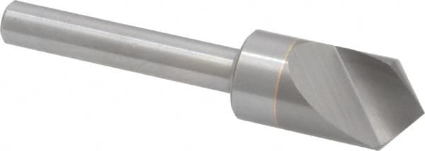 M.A. Ford - 1/2" Head Diam, 1/4" Shank Diam, 1 Flute 100° Solid Carbide Countersink - Industrial Tool & Supply