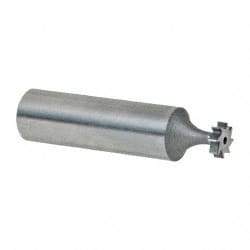 Keo - 5/16" Diam x 3/32" Face Width, High Speed Steel, 8 Teeth, Shank Connection Woodruff Keyseat Cutter - Uncoated, 2-3/32" OAL x 1/2" Shank, Straight Teeth, ANSI 302-1/2, Old Standard 207 - Industrial Tool & Supply