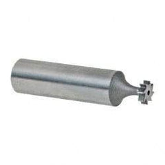 Keo - 5/16" Diam x 3/32" Face Width, High Speed Steel, 8 Teeth, Shank Connection Woodruff Keyseat Cutter - Uncoated, 2-3/32" OAL x 1/2" Shank, Straight Teeth, ANSI 302-1/2, Old Standard 207 - Industrial Tool & Supply