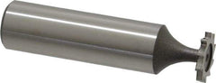 Keo - 1/2" Diam x 1/16" Face Width, High Speed Steel, 10 Teeth, Shank Connection Woodruff Keyseat Cutter - Uncoated, 2-1/16" OAL x 1/2" Shank, Straight Teeth, ANSI 204, Old Standard 1 - Industrial Tool & Supply