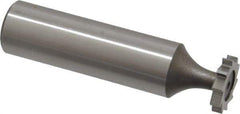 Keo - 1/2" Diam x 3/32" Face Width, High Speed Steel, 10 Teeth, Shank Connection Woodruff Keyseat Cutter - Uncoated, 2-3/32" OAL x 1/2" Shank, Straight Teeth, ANSI 304, Old Standard 2 - Industrial Tool & Supply