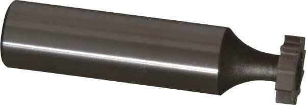 Keo - 1/2" Diam x 1/8" Face Width, High Speed Steel, 10 Teeth, Shank Connection Woodruff Keyseat Cutter - Uncoated, 2-1/8" OAL x 1/2" Shank, Straight Teeth, ANSI 404, Old Standard 4 - Industrial Tool & Supply