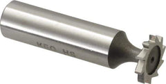 Keo - 5/8" Diam x 3/32" Face Width, High Speed Steel, 10 Teeth, Shank Connection Woodruff Keyseat Cutter - Uncoated, 2-3/32" OAL x 1/2" Shank, Straight Teeth, ANSI 305, Old Standard 3 - Industrial Tool & Supply