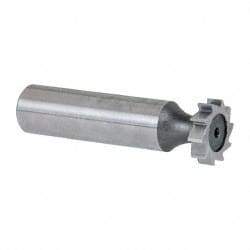 Keo - 5/8" Diam x 5/32" Face Width, High Speed Steel, 10 Teeth, Shank Connection Woodruff Keyseat Cutter - Uncoated, 2-5/32" OAL x 1/2" Shank, Straight Teeth, ANSI 505, Old Standard 6 - Industrial Tool & Supply