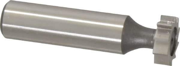 Keo - 5/8" Diam x 3/16" Face Width, High Speed Steel, 10 Teeth, Shank Connection Woodruff Keyseat Cutter - Uncoated, 2-3/16" OAL x 1/2" Shank, Straight Teeth, ANSI 605, Old Standard 61 - Industrial Tool & Supply