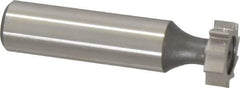 Keo - 5/8" Diam x 3/16" Face Width, High Speed Steel, 10 Teeth, Shank Connection Woodruff Keyseat Cutter - Uncoated, 2-3/16" OAL x 1/2" Shank, Straight Teeth, ANSI 605, Old Standard 61 - Industrial Tool & Supply