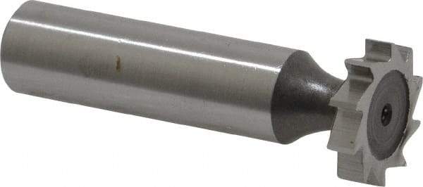 Keo - 3/4" Diam x 5/32" Face Width, High Speed Steel, 10 Teeth, Shank Connection Woodruff Keyseat Cutter - Uncoated, 2-5/32" OAL x 1/2" Shank, Straight Teeth, ANSI 506, Old Standard 8 - Industrial Tool & Supply