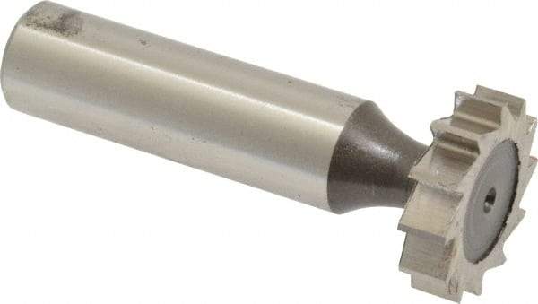Keo - 7/8" Diam x 7/32" Face Width, High Speed Steel, 12 Teeth, Shank Connection Woodruff Keyseat Cutter - Uncoated, 2-7/32" OAL x 1/2" Shank, Straight Teeth, ANSI 707, Old Standard 12 - Industrial Tool & Supply