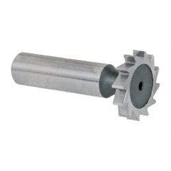 Keo - 1" Diam x 3/16" Face Width, High Speed Steel, 12 Teeth, Shank Connection Woodruff Keyseat Cutter - Uncoated, 2-3/16" OAL x 1/2" Shank, Straight Teeth, ANSI 608, Old Standard 13 - Industrial Tool & Supply